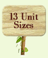 13 Storage Unit Sizes
